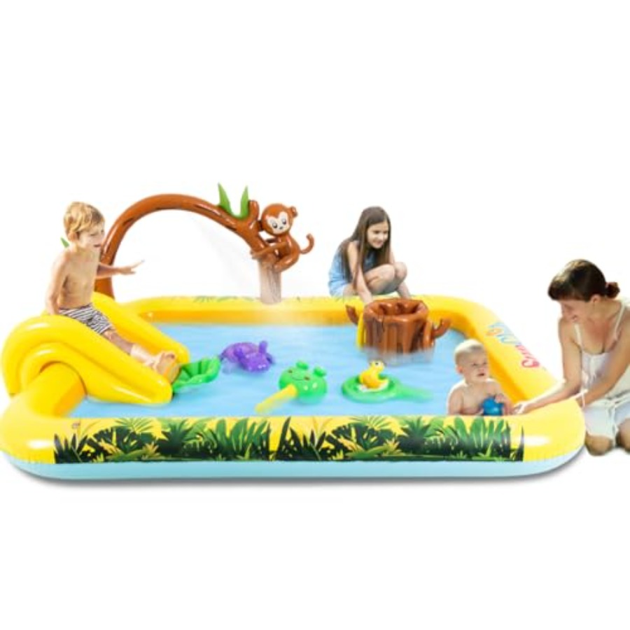 Kids Outdoor Garden Toys - مركز ألعاب حيوانات الغابة القابل للنفخ