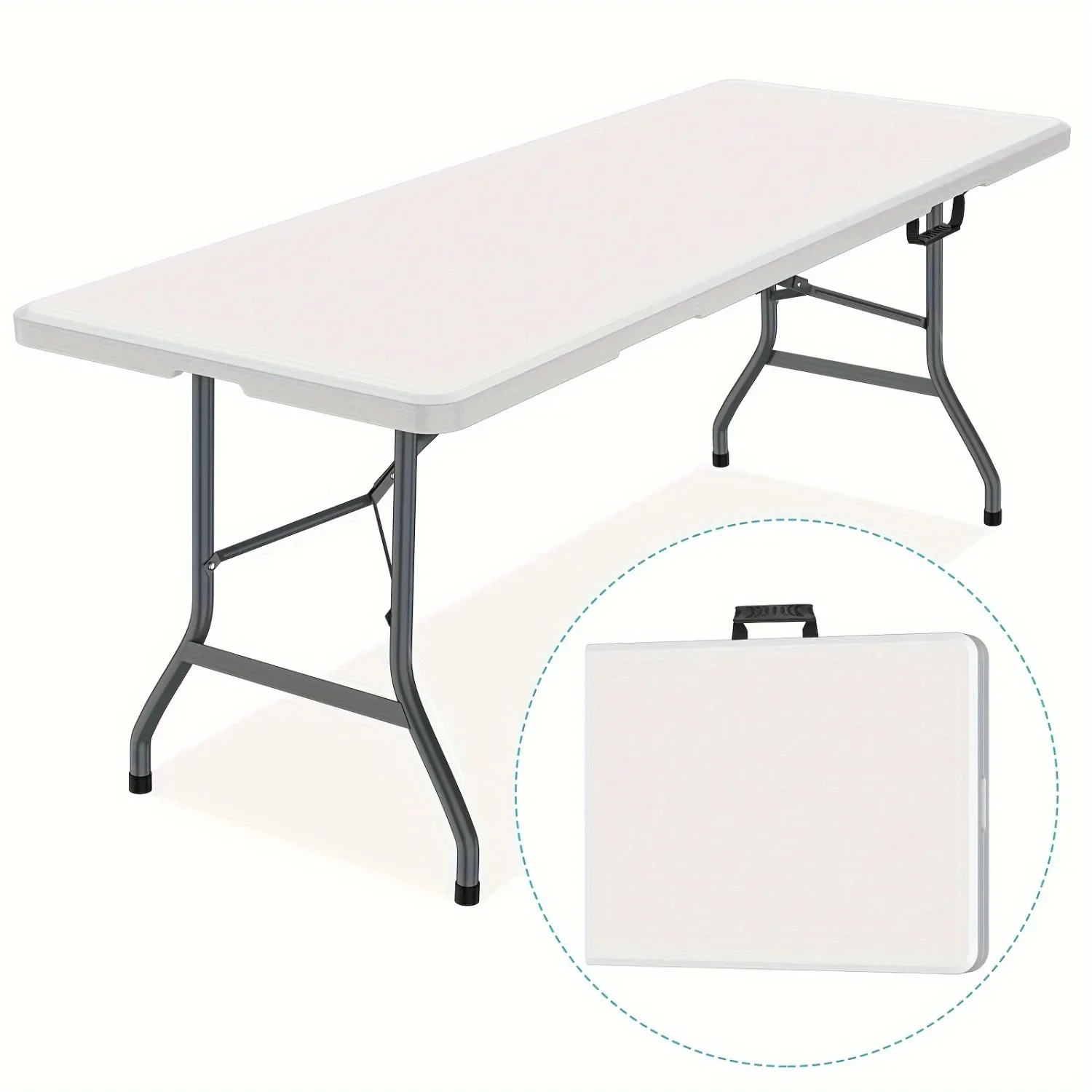 Kids Outdoor Dining Table - طاولة بلاستيكية قابلة للطي بطول 6