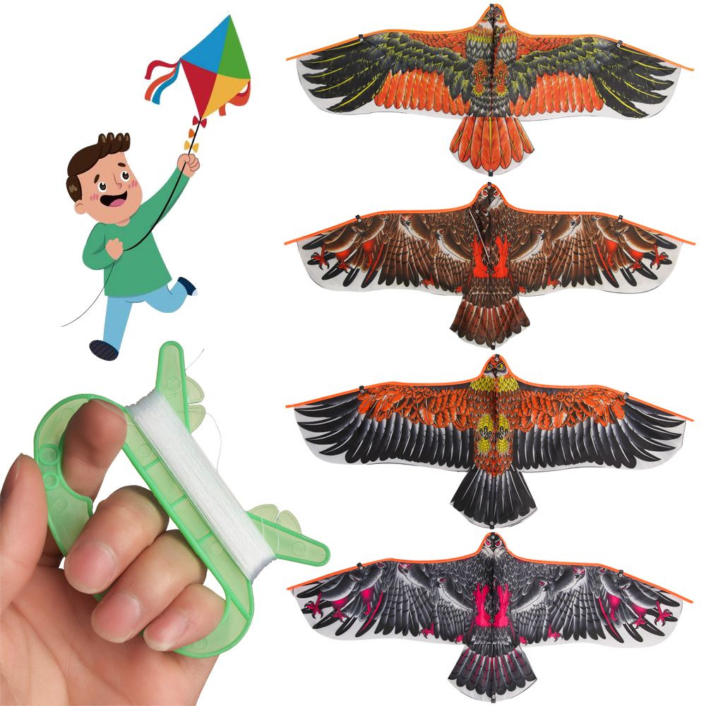 Kids Outdoor Garden Toys - 1.1 متر النسر طائرة ورقية مع