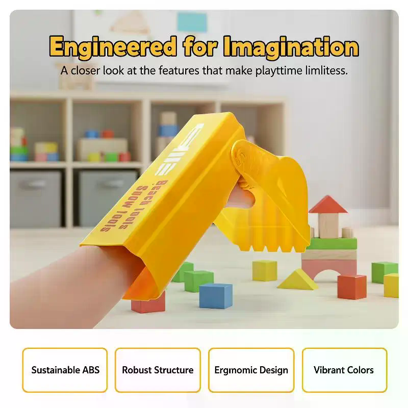 Kids Outdoor Garden Toys - مجرفة رمل وثلج احترافية باللون البرتقالي