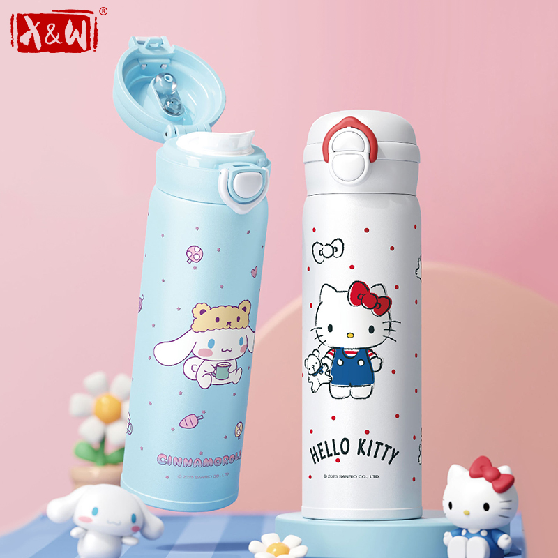 Outdoor Kid Friendly - X&W كوب ترمس سانريو كورومي هيلو