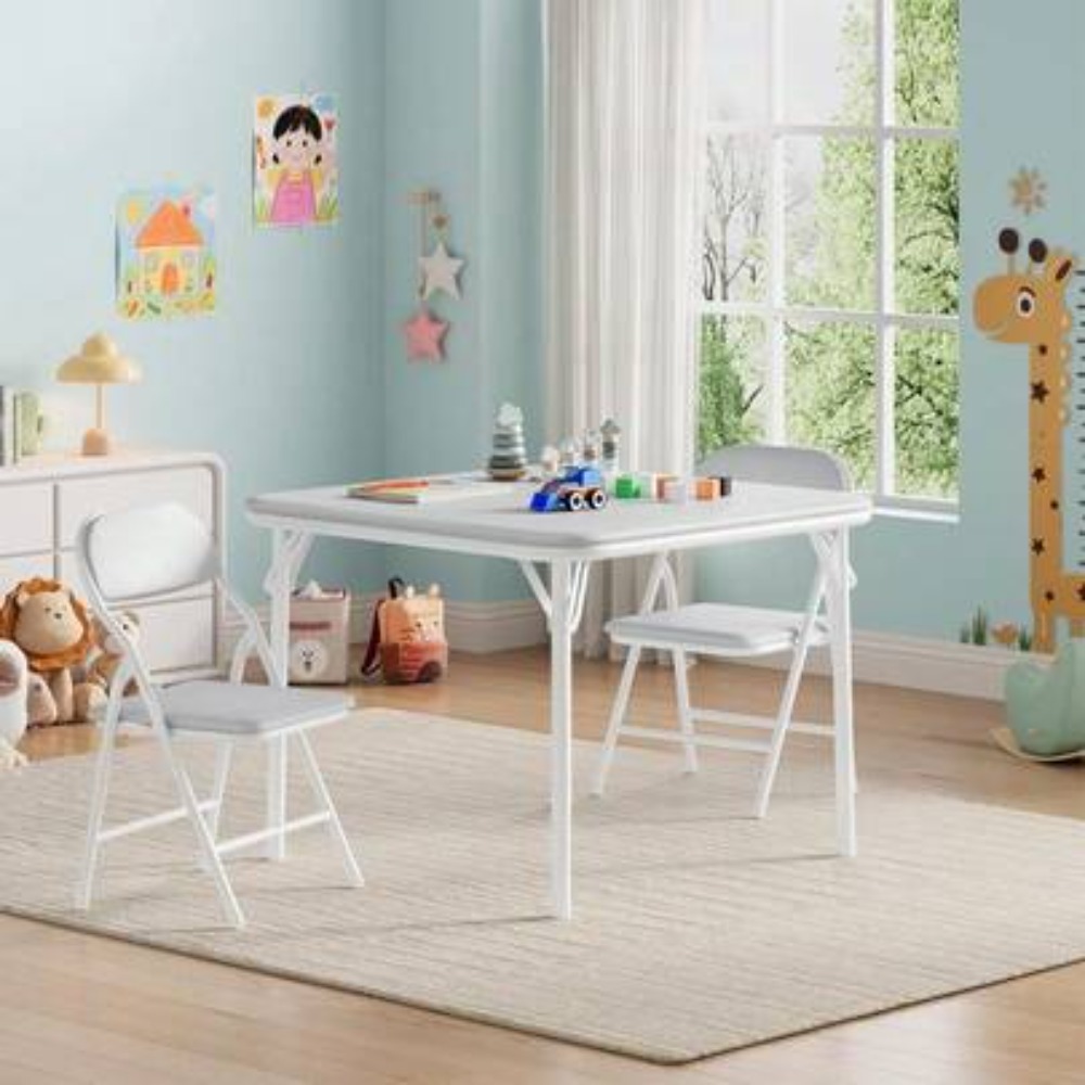 Kids Outdoor Dining Set - طاولة وكراسي قابلة للطي للأطفال الصغار،