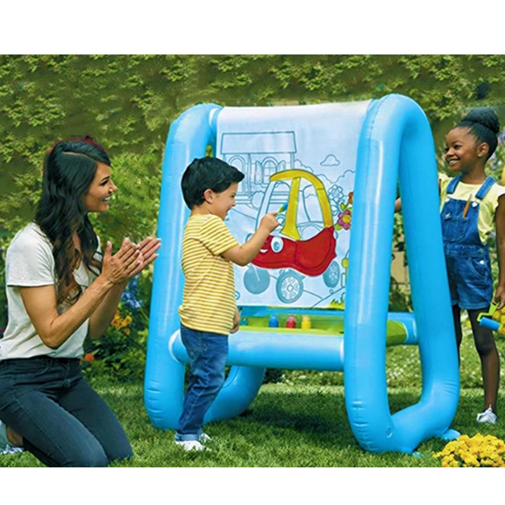 حامل رسم محمول من البولي فينيل - مراجعة Kids Outdoor Easel وسعره