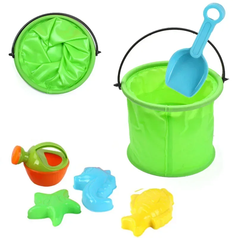 لعبة دلو رمل للشاطئ قابلة للطي - مراجعة Kids Outdoor Garden Toys وسعره