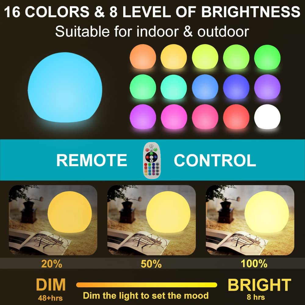 كرة متوهجة LED قابلة لإعادة ال - مراجعة Kids Outdoor Lights وسعره