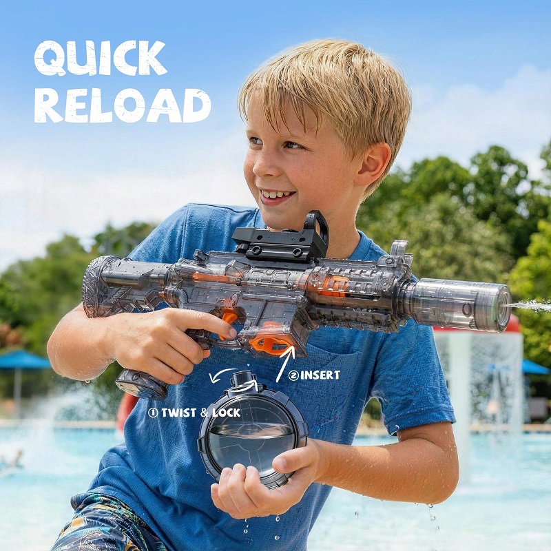 مسدس ماء كهربائي للأطفال M416  - مراجعة Kids Outdoor Lights وسعره