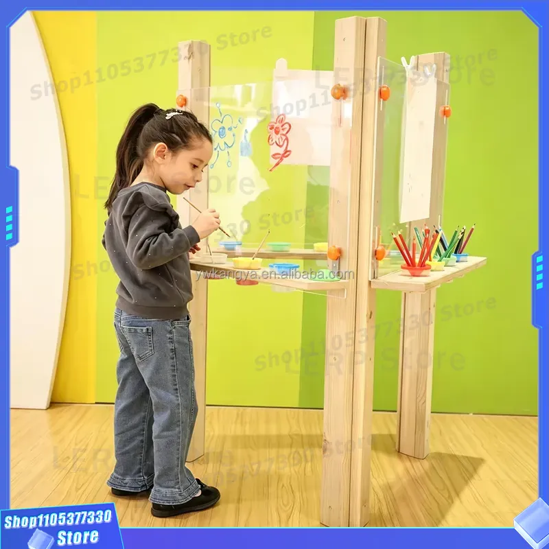 لوح رسم خشبي للأطفال من كانجيا - مراجعة Kids Outdoor Easel وسعره