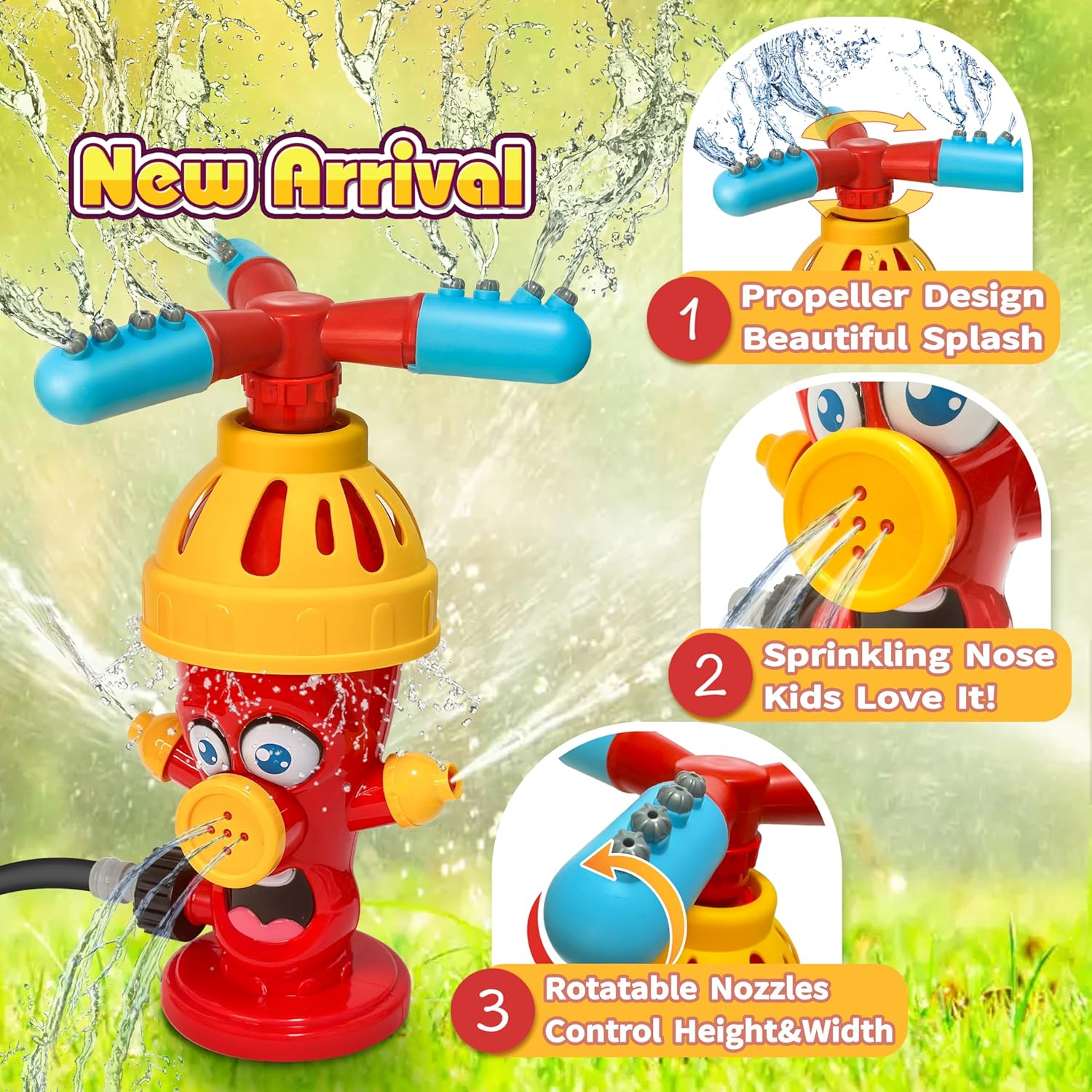 لعبة رشاش ماء على شكل صنبور، أ - مراجعة Kids Outdoor Garden Toys وسعره
