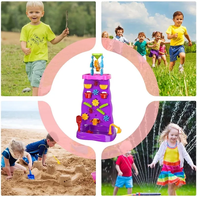 طاولة مائية للأطفال مع شلال ما - مراجعة Kids Outdoor Learning Activities وسعره