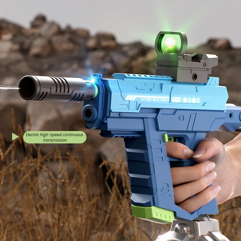 مسدس ماء كهربائي UZI ثلاثي الو - مراجعة Kids Outdoor Lights وسعره