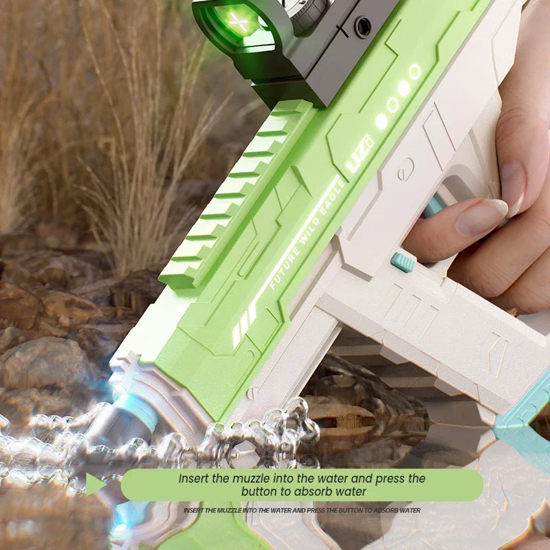 مسدس ماء كهربائي UZI ثلاثي الو - مراجعة Kids Outdoor Lights وسعره